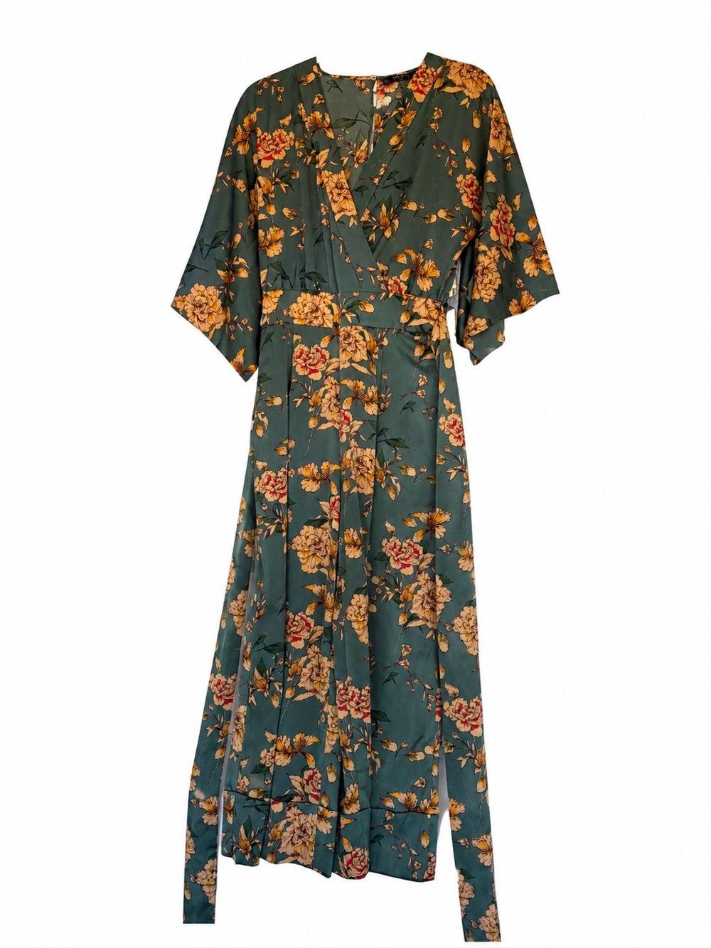 Zara Floral Wide leg Jumpsuit